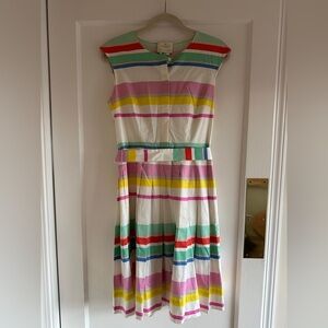 Kate Spade Multi Cape Stripe Shirtdress Size 6